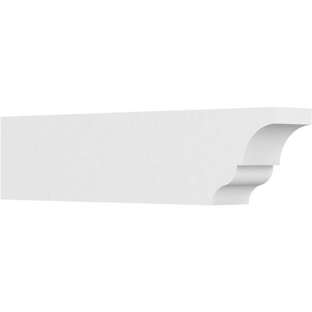 Ekena Millwork RFTP06X10X42ASH 10 x 6 x 42 Po Standard Asheboro Architecture Grade Queue de Chevron PVC
