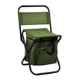 thumbnail image 2 of Silla de camping plegable perfecl bolsa térmica taburete con respaldo verde, 2 of 8