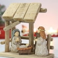 thumbnail image 1 of Cristo, estatua del bebé Jesús, adorno del pesebre, manualidades, decoración para hogar, accesorios de tiro, de figura de madera Baoblaze Escena de Navidad, 1 of 8