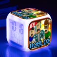 thumbnail image 1 of Roblox-reloj despertador Digital colorido con pantalla grande, reloj cuadrado, creativo, multifuncional, electrónico, regalo de cumpleaños, 1 of 4