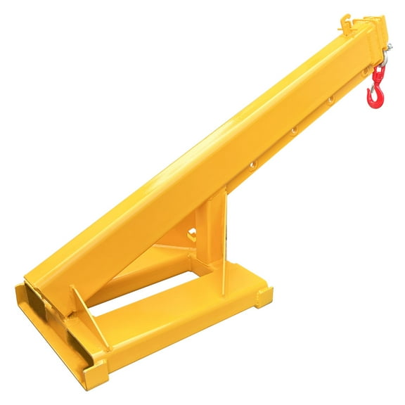 Fork Mounted Hoist Jib Boom Crane 6600LB Capacity Telescopic Boom Lift Crane 63"-98"