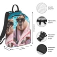 thumbnail image 2 of Yiaed Island Vacation Guinea Pig Print Lightweight Backpack Travel Backpacks Hiking Daypack for Women Men, 2 of 5