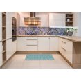 thumbnail image 6 of Ahgly Company Machine Washable Indoor Square Transitional Beetle Green Area Rugs, 4' Square, 6 of 7