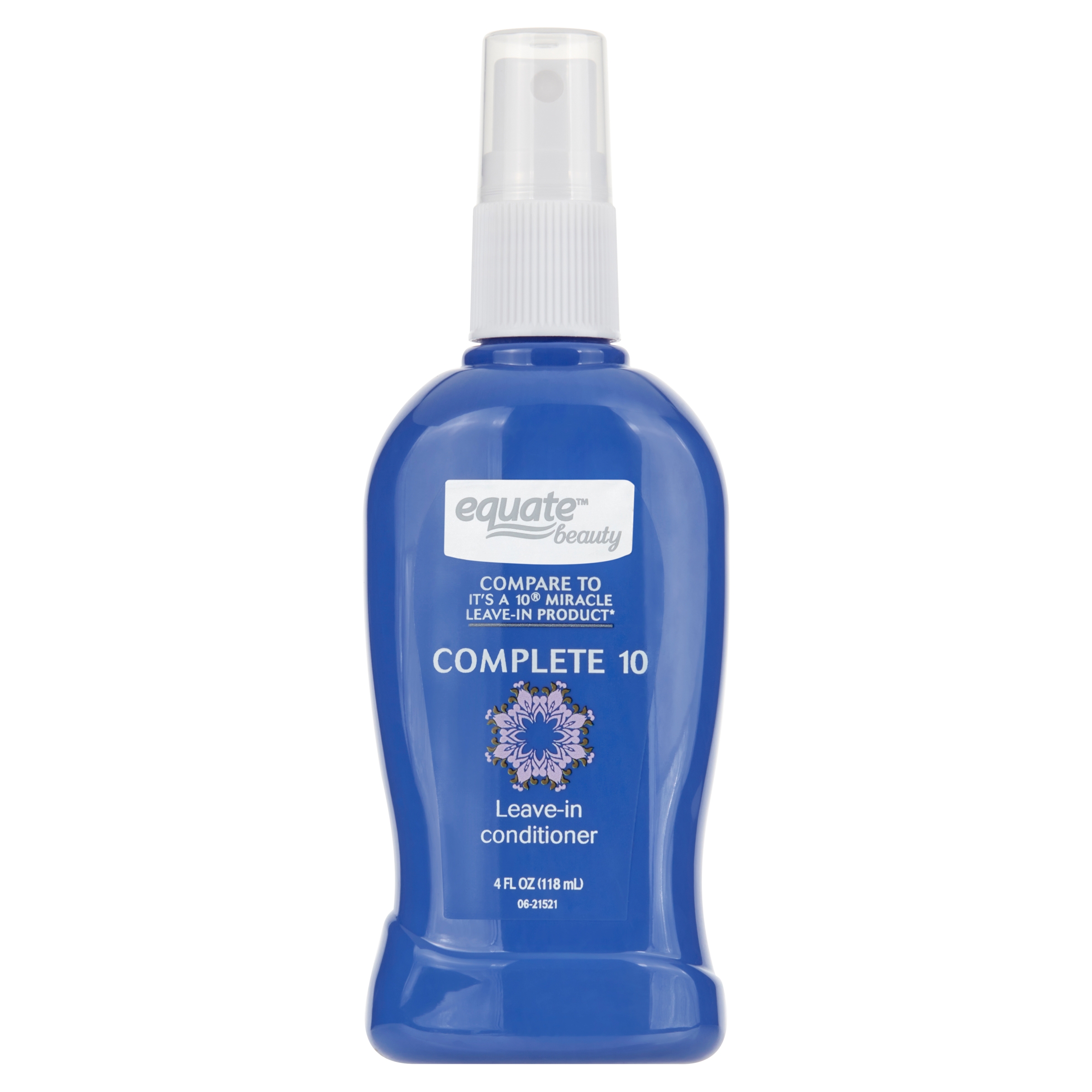 Equate Complete 10 Leave-In Conditioner for Frizzy & Dry Hair Care, 4 fl oz, Compare to It's A 10ยฎ Miracle Leave-In Product