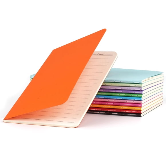 Cuaderno Hoiny Pack de 12 Mini 9 x 14 cm Rayado 60 Páginas