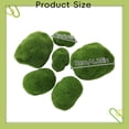 thumbnail image 3 of 6 Pack Artificial Moss Stone Set Faux Rock Decor For Plant Wall Garden Terrarium And Fairy Garden, 3 of 9