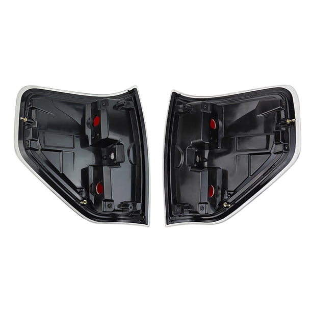 Par De Faros Traseros Completos Izquierdo+derecho Para Ford F150 2009-2014 – Lentes Rojos Y Claros