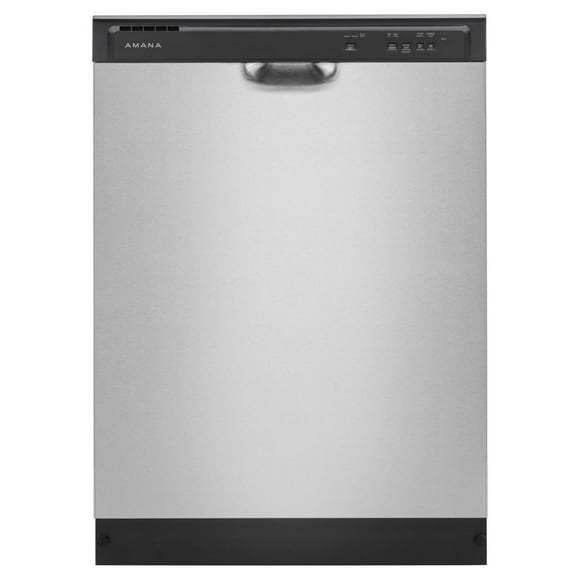 Amana Lave-Vaisselle Encastré à Deux Grilles de 24 Po avec Système de Lavage à Triple Filtre en Acier Inoxydable