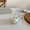 Flower cup, variant on CHUNTIAN Korean Style Fresh and Lovely Flower Glass Bowl Breakfast Cereal Salad Bowl Glass Cup Heat Resistant Flower Plate