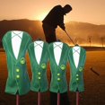 thumbnail image 3 of 3x / 4x Golf Wood Headcover PU Cuero Conductores Cubiertas Club Protect para UT shamjiam Casco de palo de golf, 3 of 9