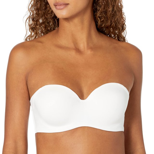 Bali Womens One Smooth U Strapless Multiway Underwire Bra, 42DD, White