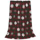thumbnail image 2 of Balery Plaid Snowflakes Festive Manta de Felpa Suave y Acogedora – Cobija de Franela Aterciopelada para Cama, Lavable y Cálida para Sofá, Mascotas, Transpirable-80"x60", 2 of 7