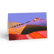Beautiful Painting of a Mexican Farmhouse Blank Note Card - 10 Note Cards with E