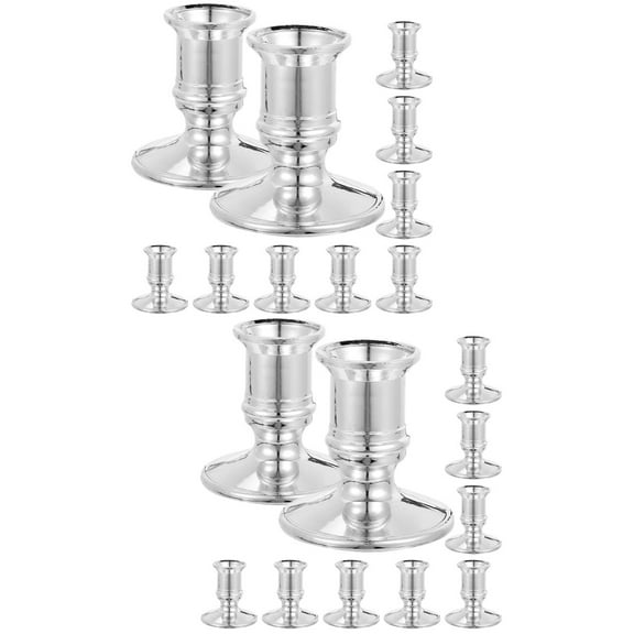 Set of 2 Taper Candle Holder Tall Candlestick Holders Electronic Base Classical