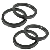 4pcs Plastic 71.5mm to 87.1mm Car Hub Centric Rings Wheel Spacer Black