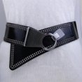 thumbnail image 2 of Womens Belt,Elastic Belts for Women Stretch,For Dress,Sweater,Jacket,Wide Belts for Women Fashion,Interlock Buckle, 2 of 7