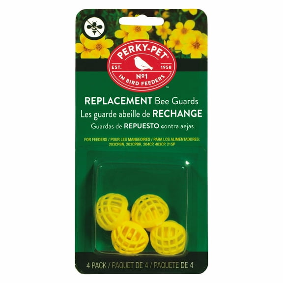 Perky-Pet Yellow Replacement Bee Guards - 4 Pack