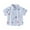 Blue, variant on KyCheLot Boys Summer Clothes Cute Print Button down Dress Shirts Cotton Short Sleeve Shirt 3-9 Years
