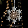 thumbnail image 3 of Decoración de árbol de Navidad con purpurina, hermoso colgante de copo de nieve de alce para árbol de Navidad, decoración para fiesta de Navidad, suministros navideños, 3 of 5