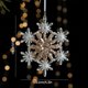 thumbnail image 3 of Adornos para árbol de Navidad de cristal acrílico 2025, copos de nieve transparentes, colgantes, decoraciones para el hogar, jardín, Año Nuevo, 3 of 5