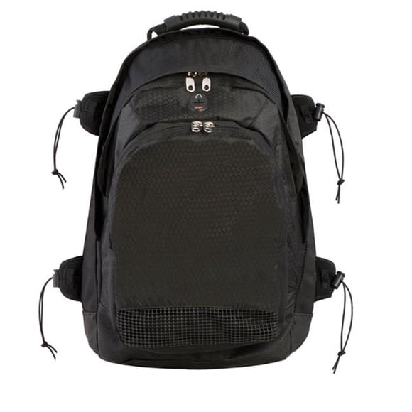 Sac à Dos Tout Usage de Luxe 13 x 20 x 10 Po, Noir