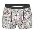 thumbnail image 4 of Goofa Vintage Butterflies Printed Men's Boxer Briefs Underwear, Moisture-Wicking Underwear, Trunk,Soft and Breathable Cotton Underwear-Medium, 4 of 9