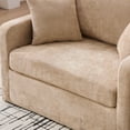 thumbnail image 3 of Arouseden 43.9" Brown Oversized Accent Chair,Wide Accent Chair ,Chenille Big Comfy Chair,Upholstered Armchair,Modern Oversized Chairs for Living Room, 3 of 12