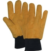 Boss Manufacturing P-Cotton/poly Chore Glove- Flannel Yellow Xtra Large (Case of 12 )