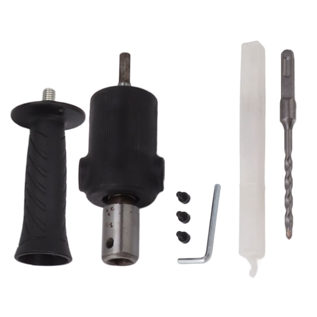 Broca para taladro a martillo, vástago cuadrado, adaptador para martillo eléctrico negro