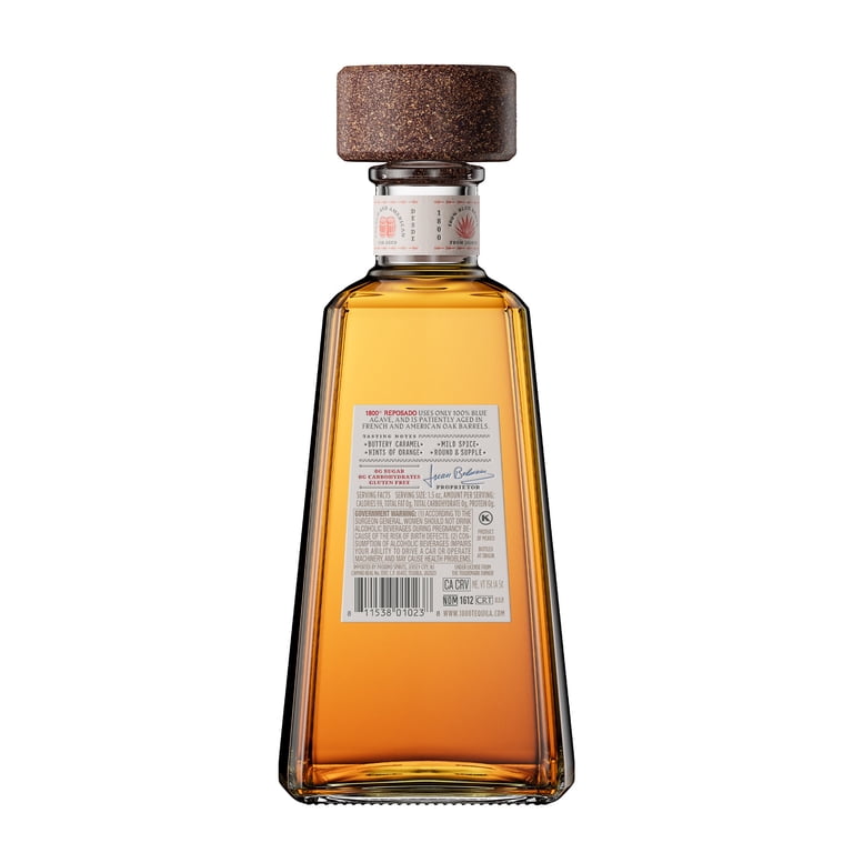 1800 Tequila Reposado レポサド　750ml 3本セット 1800 Tequila Reposado, 750 ml Glass Bottle, 40% ABV - Walmart.com