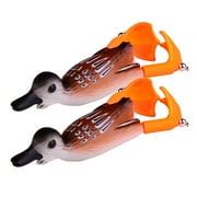 Honganda 1*PC Swimming Duck Bait, Rotating Fins Bionic Bait of Multi Color Duck