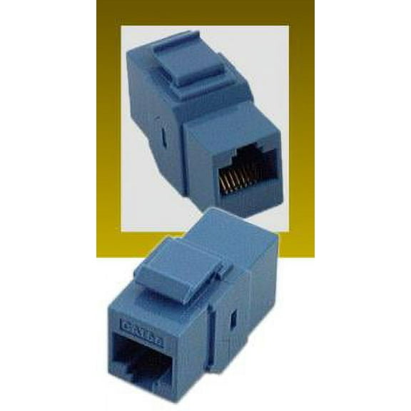 IEC RJ4508F-F-MBUL5 RJ4508 Keystone Connector Female to Female Category 5e Blue