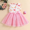 thumbnail image 2 of Toddler Girls' Dresses Baby Kids Sleeveless Dinosaur Bow Tulle Patchwork Princess Dresses Clothes for Girls Size 1-2T, 2 of 9