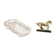 thumbnail image 5 of Bandeja de almacenamiento,Bandeja rectangular para servir,bandeja para postres y frutas de cocina,Figura de caballo,Escultura de figura de caballo en miniatura coleccionable,Estatua de animal, 5 of 8