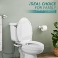 thumbnail image 6 of Bidet Toilet Seat Attachment Ultra-thin Non-electric Self-cleaning Dual Nozzles Frontal & Rear Wash Cold Water Personal Hygiene, 6 of 6