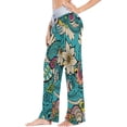 thumbnail image 2 of GZHJMY Women's Pajama Pants Indian Ornament Print Comfy Stretch Sleepwear Womens Wide Leg Pants Casual Loose Yoga Sweatpants Comfy Lounge Pajama, Medium, 2 of 7