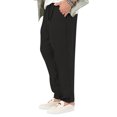 thumbnail image 3 of Innerwin Trousers Drawstring Men Bottoms Holiday High Waist Lightweight Summer Pants Black S, 3 of 4