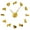 Gold, variant on Sheltie Collie Dog Shetland Sheepdog Silhouette Frameless Wall Clock Stickers, DIY Modern Decorative Clocks for Living Room, Bedroom, Office - Easy to Install, Large 3D Clock Design (Black,47in)