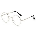 thumbnail image 2 of Quality Unisex Retro Round Reading Glasses Spring Hinge Stainless Steel Frame Metal Round Reading Glasses, 2 of 3