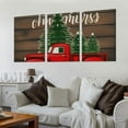 thumbnail image 2 of Creowell Wall Art Canvas 3 Piece Set for Bedroom Living Room Home Decor Red Truck and Christmas Tree 12x16x3pcs, 2 of 4
