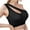 Black, variant on ZyeKqe Sport Bras for Women Cut out Front No Underwire Bras Seamless Push up Workout Bras