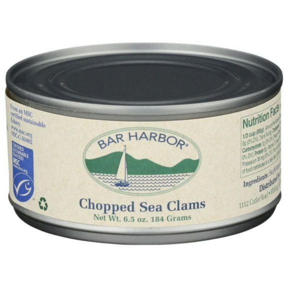 Bar Harbor Chopped Clams 6.5 oz Pack of 2