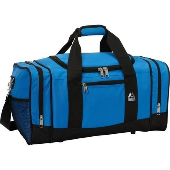 Everest 020-RBL-BK Crossover Duffel Bag - Royal Blue-Black