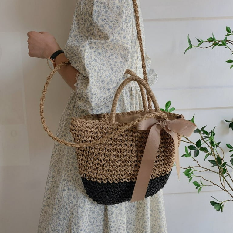 Cocopeaunt Female Weave Tote Bag
