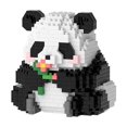 thumbnail image 4 of Compatible con bloques de construcción Panda gigante Tesoro nacional Flor Fruta Lai Adornos para niños y niñas Puesto de regalo Juguetes, 4 of 5