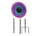 thumbnail image 2 of Ktlvex Flower Bird Bath, Metal Bird Bath and Feeder, Purple Flower Shaped Decorative Outdoor Waterer for Garden Yard Balcony, 2 of 6