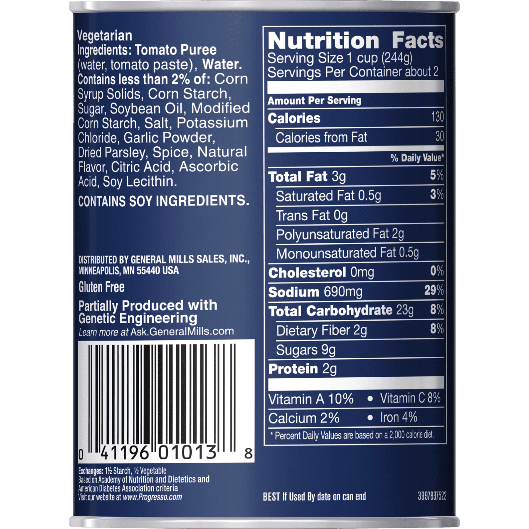 Progresso Soup Nutrition Label Best Label Ideas 2019