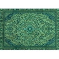 thumbnail image 1 of Ahgly Company Indoor Rectangle Abstract Turquoise Blue Modern Area Rugs, 4' x 6', 1 of 4