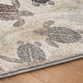 thumbnail image 5 of Addison Rugs Dream Shag Premium Machine Washable Transitional Turtles Sand Runner Rug, 2'3" x 7'6", 5 of 8