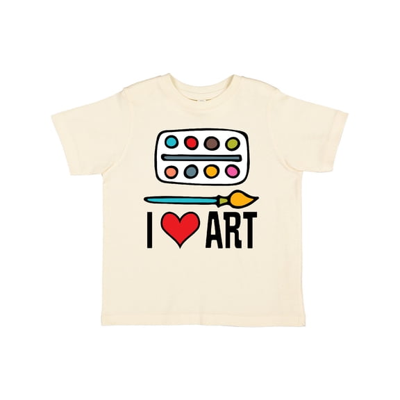 Inktastic Painting I Love Art Boys or Girls Toddler T-Shirt